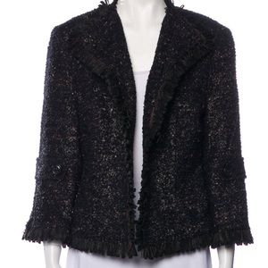 Lafayette 148 Wool Blend Boucle Tweed Open
Jacket size 6